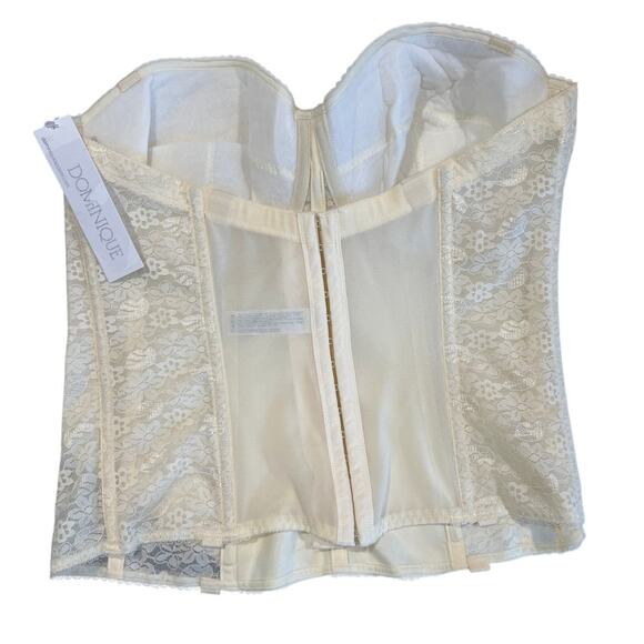 Dominique Colette Lace Corset Bridal Longline Bra Style 8949 Ivory Size 40DD/E - Picture 3 of 8